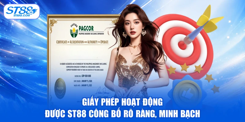 Giấy Phép Hoạt Động - Bảo Chứng Minh Bạch Từ ST88